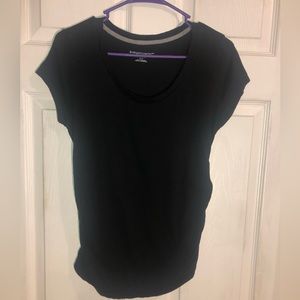 Liz Lange maternity for Target size M black short sleeve soft modal/cotton blend